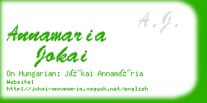 annamaria jokai business card